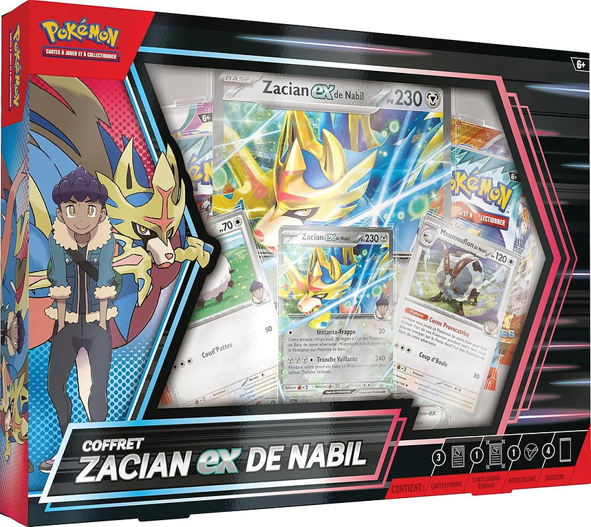 Pokémon - Coffret Zacian EX de Nabil – (4 boosters)