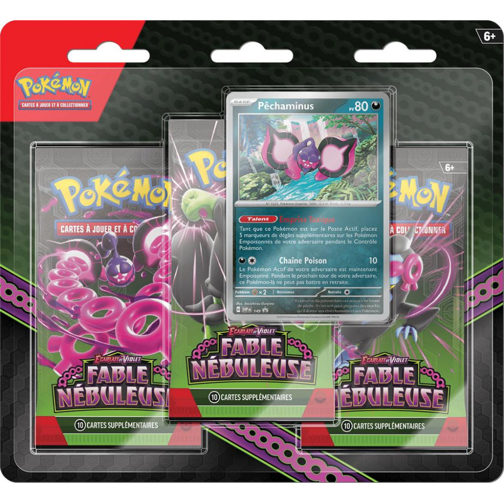 Pokémon - Ecarlate et Violet – Tripack Fable Nébuleuse (3 booster)