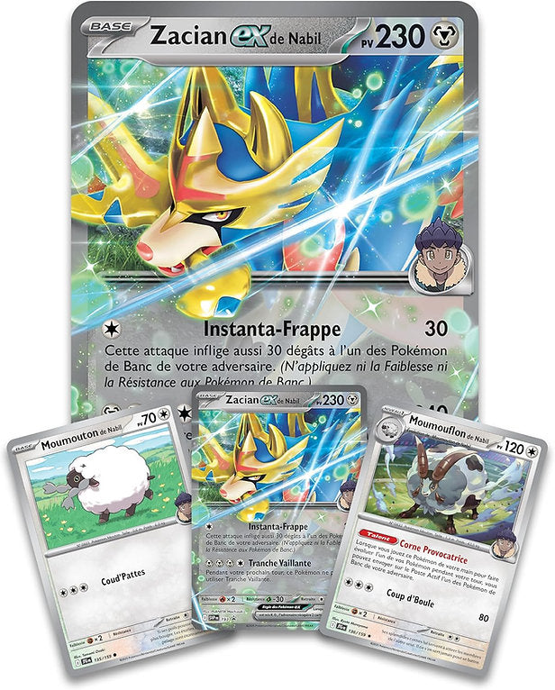 Pokémon - Coffret Zacian EX de Nabil – (4 boosters)