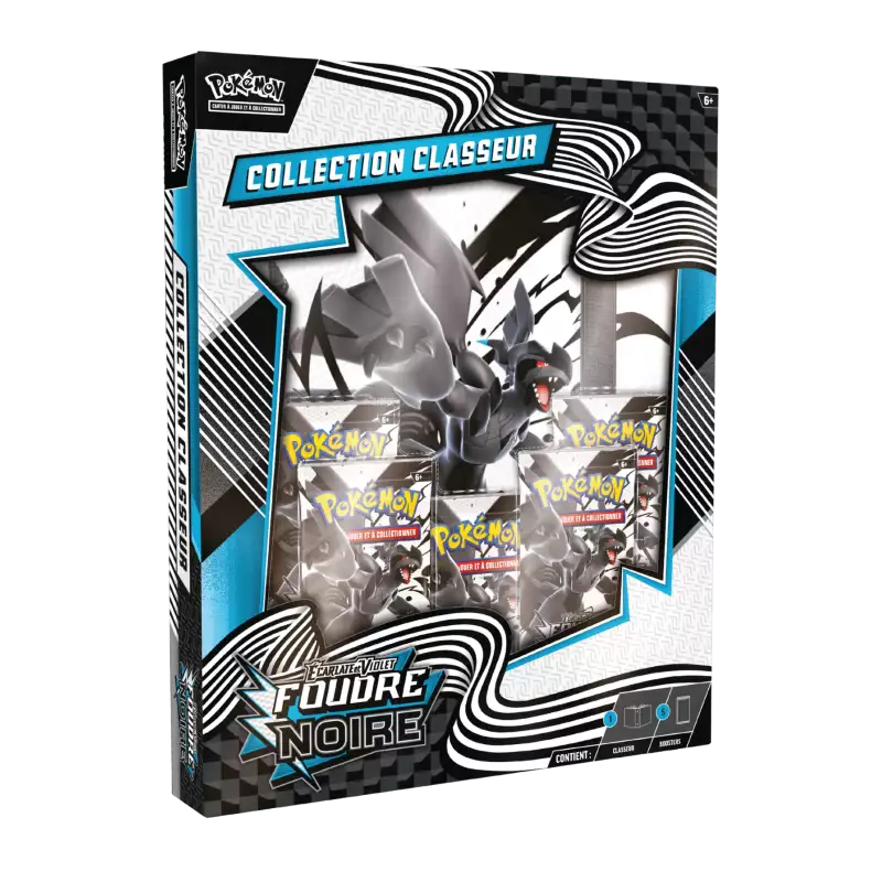Pokémon - Écarlate et Violet – Coffret classeur Foudre Noire EV10.5 (5 boosters)