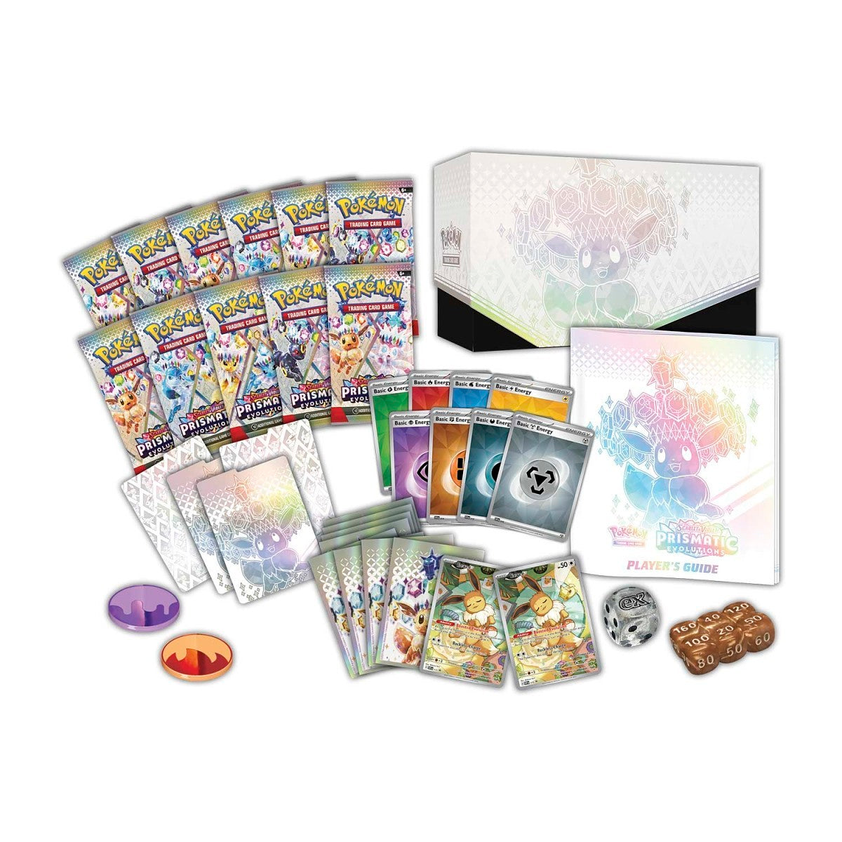 Pokémon - Écarlate et Violet – Coffret dresseur d'élite Evolutions Prismatiques EV8.5 (9 boosters)