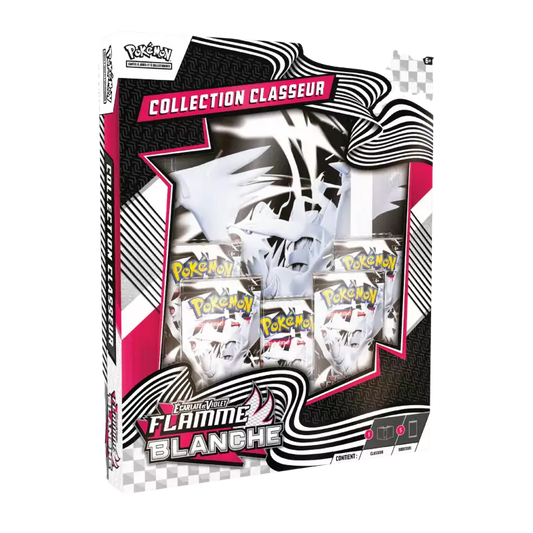 Pokémon - Écarlate et Violet – Coffret classeur Flamme blanche EV10.5 (5 boosters)