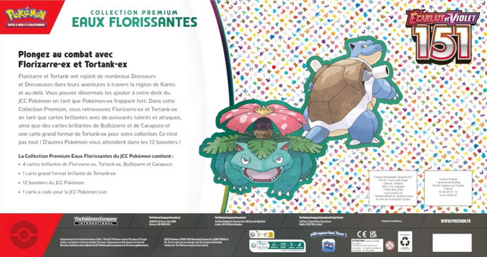 Pokémon - Écarlate et Violet – Coffret Premium Eaux Florissantes 151 EV3.5 (12 boosters)